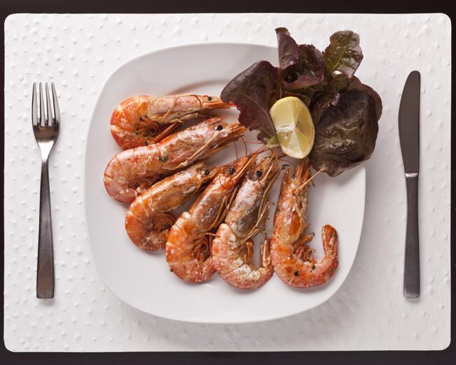 Креветки на гриле