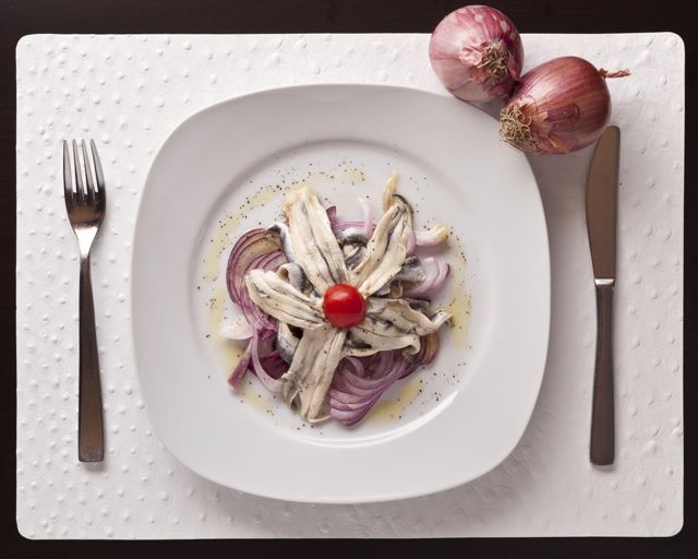 Anchois avec les Oignons